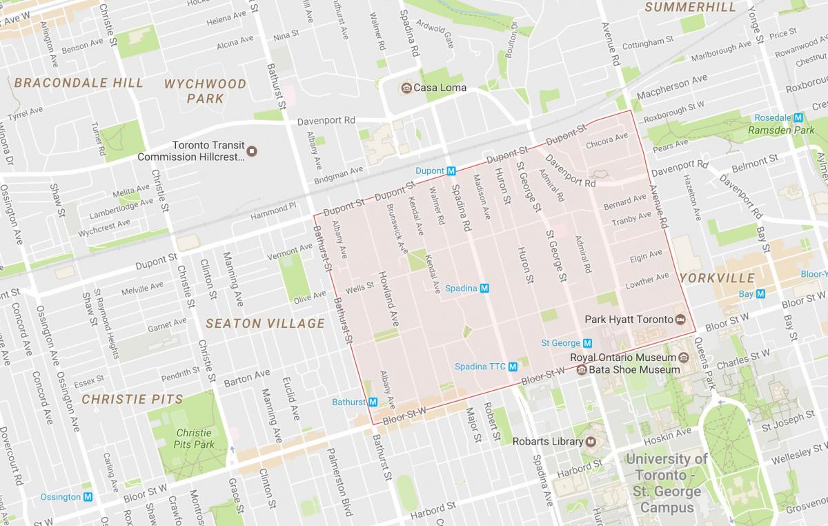خريطة من مرفق الجوار تورونتو