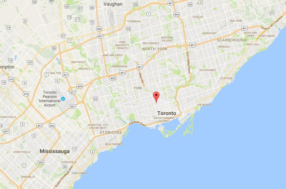 خريطة المرفق مدينة تورونتو