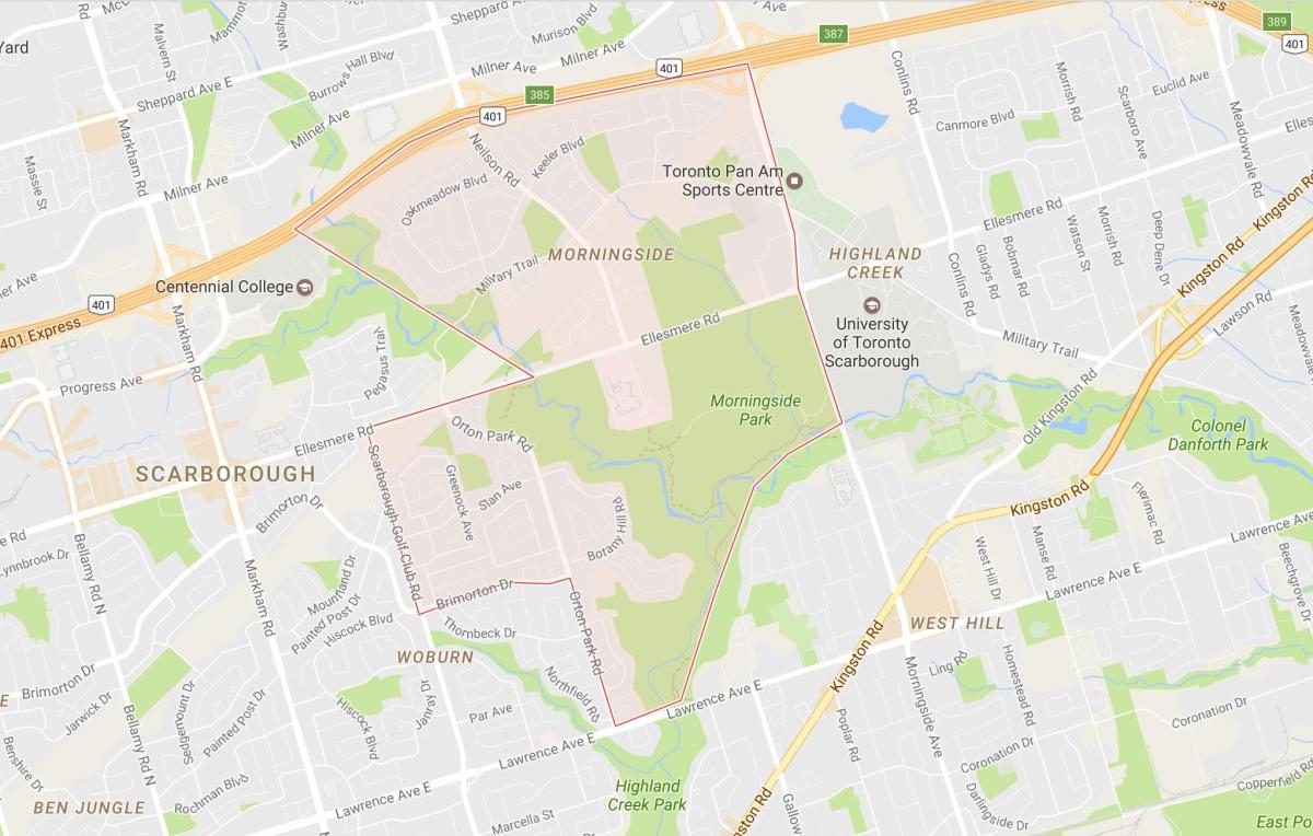 خريطة مورنينج حي تورونتو