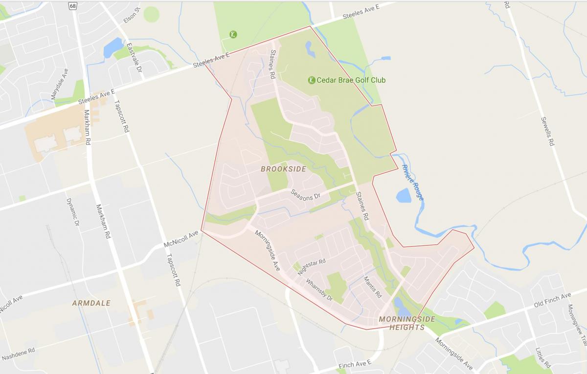 خريطة مورنينج مرتفعات حي تورونتو