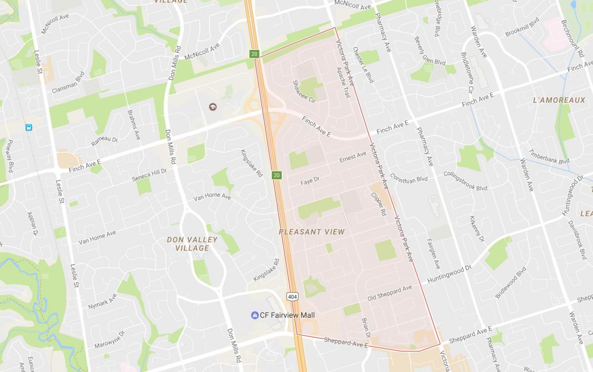 خريطة منطقة حي تورونتو