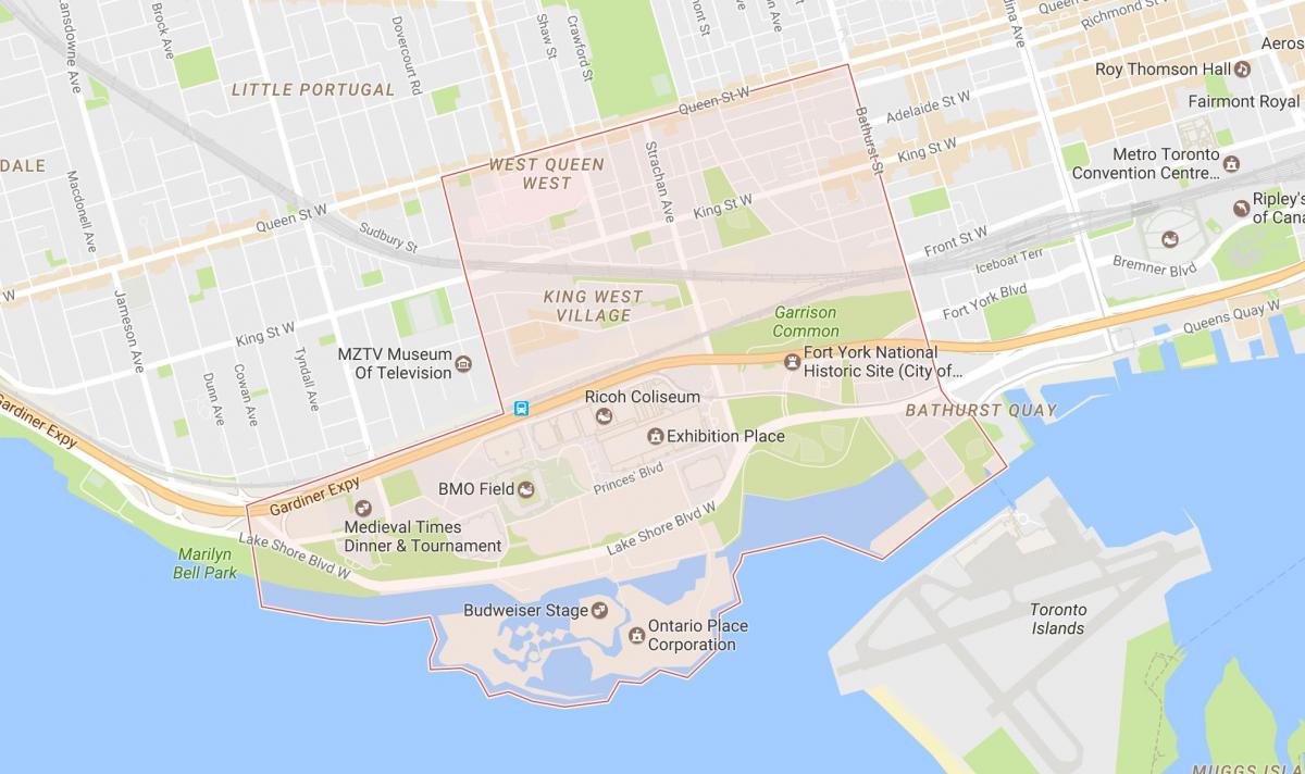خريطة نياجرا حي تورونتو