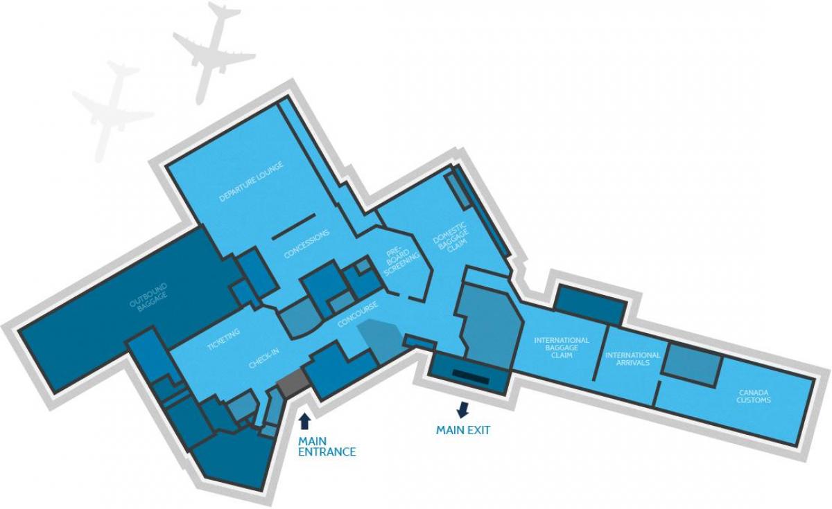 خريطة هاميلتون المطار