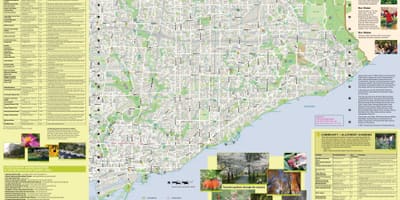 خريطة حدائق Toronto east