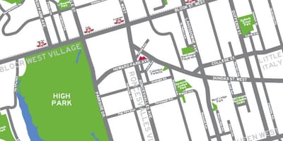 خريطة عالية بارك Toronto استعراض