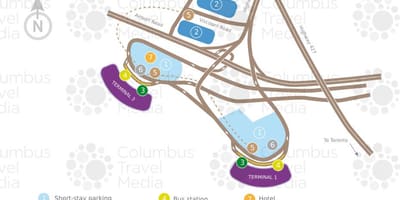 خريطة مطار تورونتو بيرسون