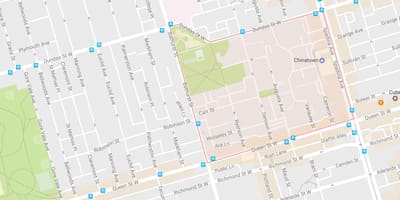خريطة من Alexandra park حي تورونتو