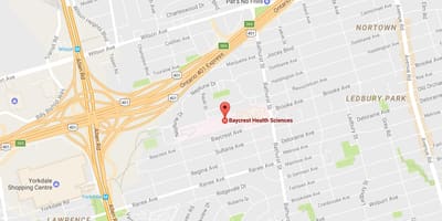 خريطة Baycrest العلوم الصحية تورونتو