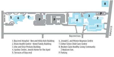 خريطة Baycrest العلوم الصحية