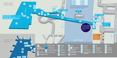 خريطة من Billy Bishop Toronto city airport