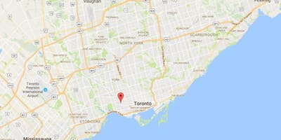 خريطة Brockton قرية مدينة تورونتو