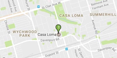 خريطة Casa Loma تورونتو
