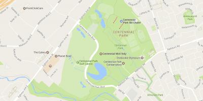 خريطة متنزه سينتنيال حي تورونتو