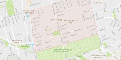 خريطة davisville فنادق القرية المجاورة تورونتو
