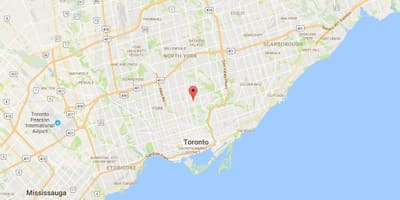 خريطة davisville فنادق قرية مدينة تورونتو