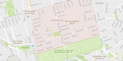 خريطة davisville فنادق القرية المجاورة تورونتو