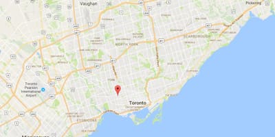 خريطة Dovercourt مدينة تورونتو