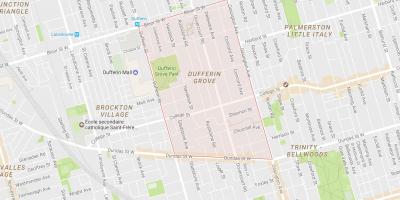 خريطة Dufferin حي بستان تورونتو