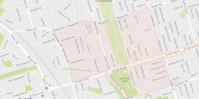 خريطة Earlscourt حي تورونتو