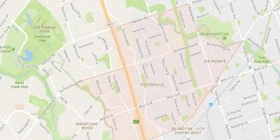 خريطة Eatonville حي تورونتو