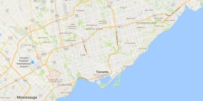 خريطة Eatonville مدينة تورونتو