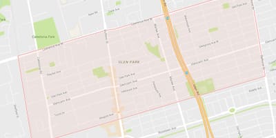 خريطة Glen Park حي تورونتو
