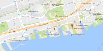 خريطة Harbourfront حي تورونتو