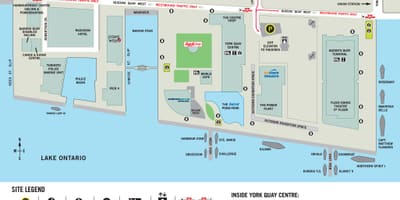 خريطة Harbourfront Centre Toronto