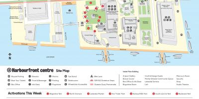 خريطة Harbourfront centre وقوف السيارات
