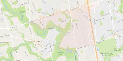 خريطة Humbermede حي تورونتو