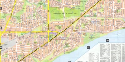 خريطة Kingston road تورونتو