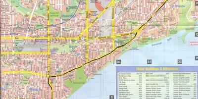 خريطة Kingston road Ontarion