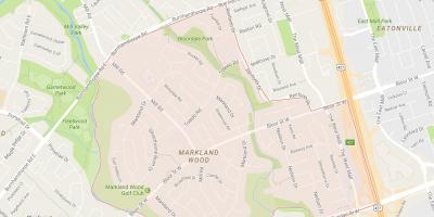 خريطة Markland الخشب حي تورونتو
