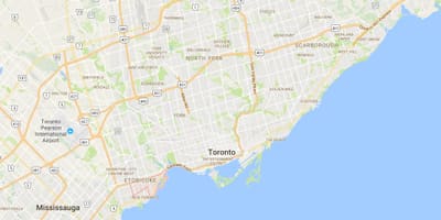 خريطة Mimico مدينة تورونتو