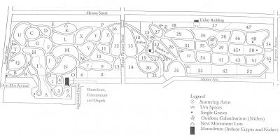 خريطة ماونت بليزانت مقبرة
