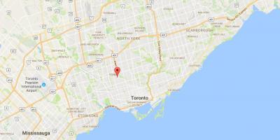 خريطة أوكوود–فوغان مدينة تورونتو