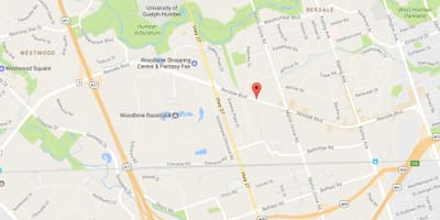 خريطة Rexdale شارع تورونتو