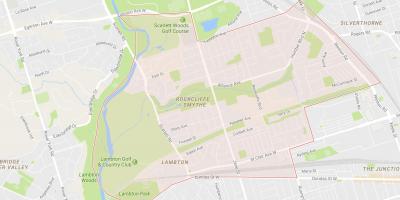 خريطة Rockcliffe–سميث حي تورونتو