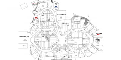 خريطة Sherway Gardens المستوى 1