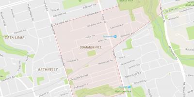 خريطة Summerhill حي تورونتو