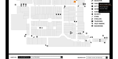 خريطة Yorkdale مركز التسوق
