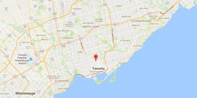 خريطة Yorkville مدينة تورونتو