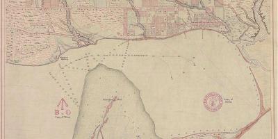 خريطة الأراضي يورك تورنتو 1787-1884