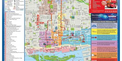 خريطة الأماكن ذات الأهمية تورونتو