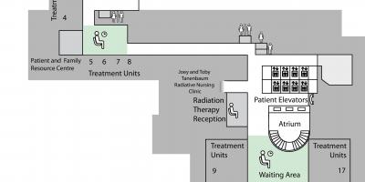 خريطة الأميرة مارغريت للسرطان مركز تورونتو 2nd الطابق (B2)