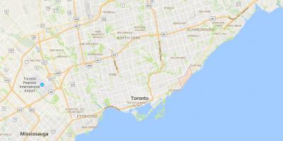 خريطة البتولا الهاوية مدينة تورونتو