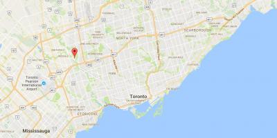 خريطة الدردار مدينة تورونتو
