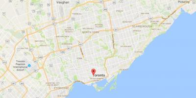 خريطة الكسندرا مدينة تورونتو