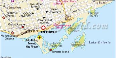 خريطة برج CN تورونتو
