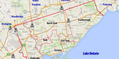 خريطة بلدية تورونتو